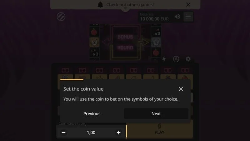 „Lion Zama Fruits Bonus Spins“ – serijos firminio režimo „Bonus Spins“ paleidimas